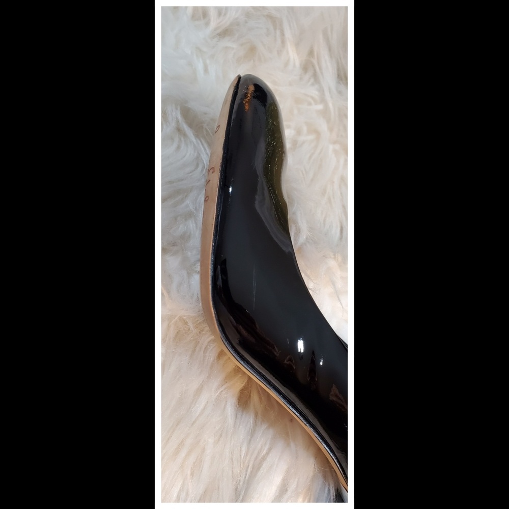 Sam Edelman Black Patton Leather Pumps - Sz 9.5 - Picture 4 of 6